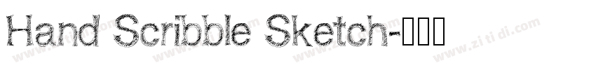 Hand Scribble Sketch字体转换